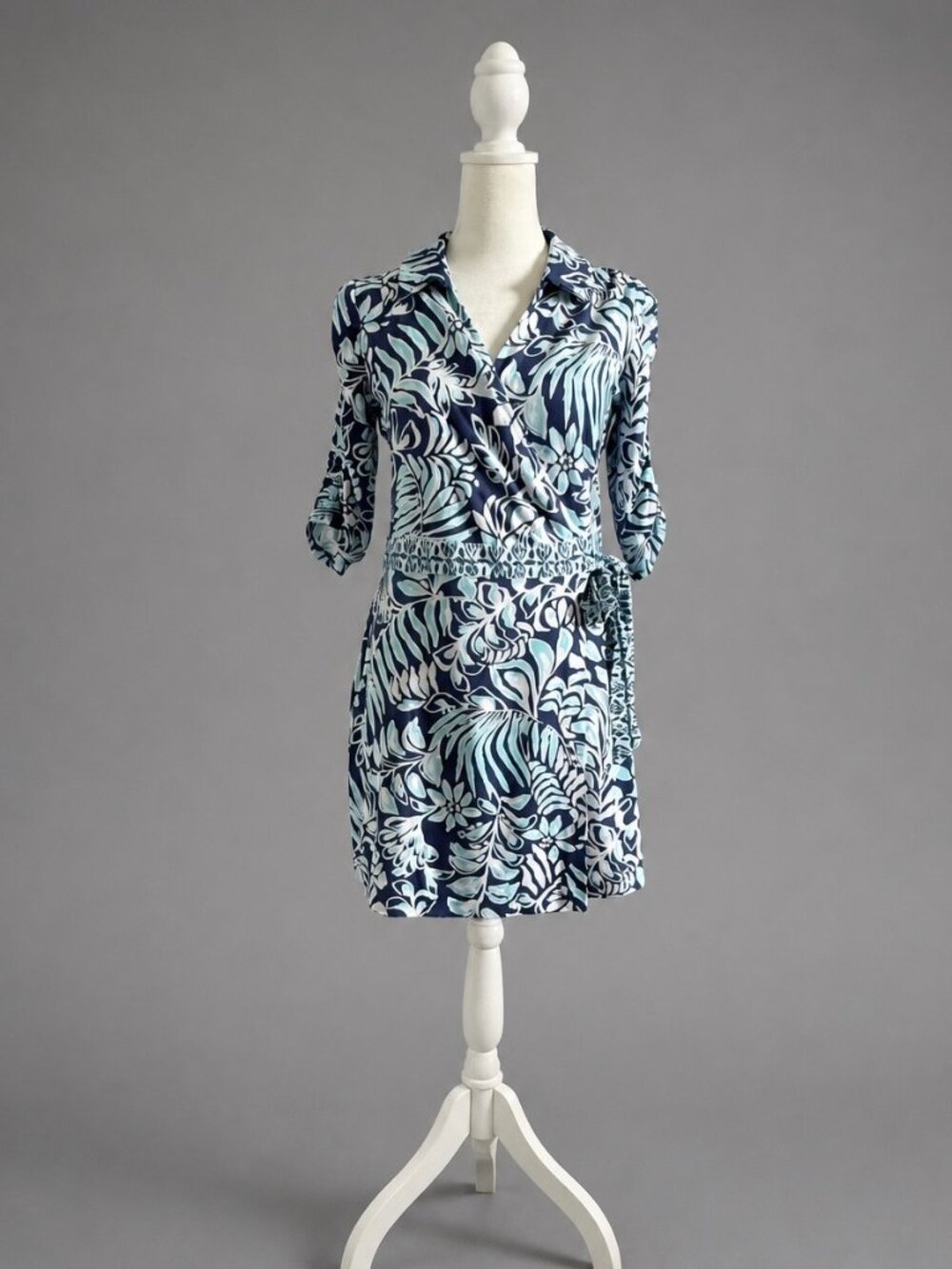NWT Lilly Pulitzer Sugartown Skort Dress Blue Floral Built-In Shorts Size S - Picture 3 of 14